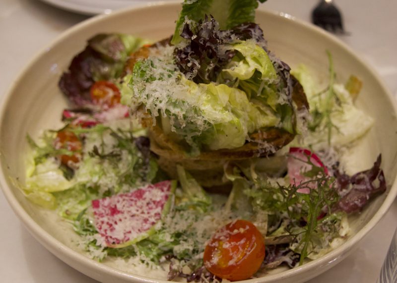 A fresh salad tasting from one of the tour stops