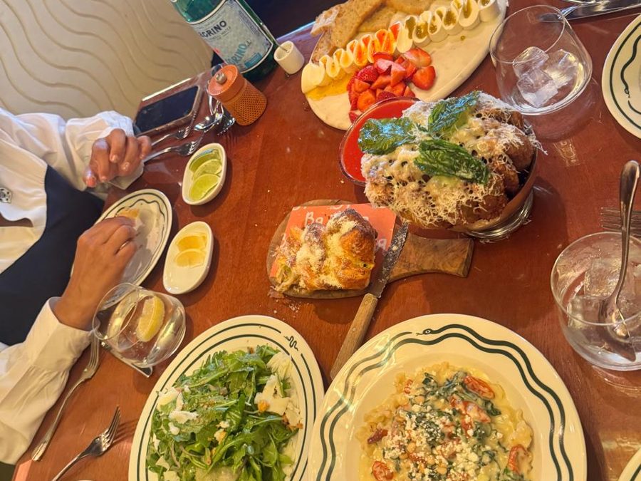 A family-style Italian spread at Bad Roman